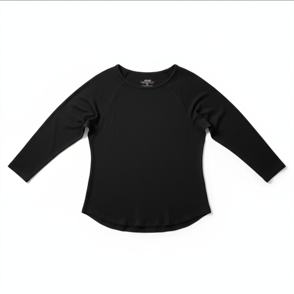 Gilligan & O'Malley Tops - Gilligan & OMalley Black Long Sleeve Womens Extra Small Crewneck Shirt
